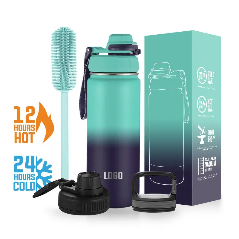 New Arrival Water Bottle Sports Vacuum Aqua Flask Travel Stainless Steel Gym Tumblers Insulated Water Bottle