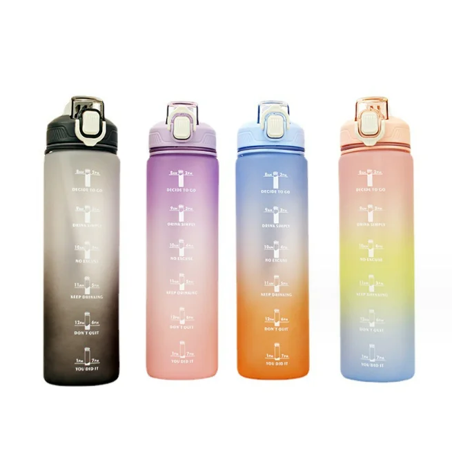 1000ml Cartoon Double Wall Vacuum High Borosilicate Glass vacuum flask Eco Friendly for Beach & Picnic OEM ODM