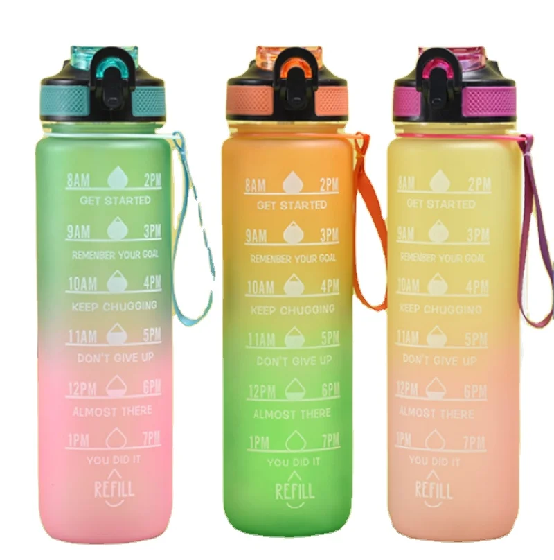 Wholesale Custom Good Price Hot Selling Reasonable 1 Litre Portable Tactical Water Bottle With Cover And Straw