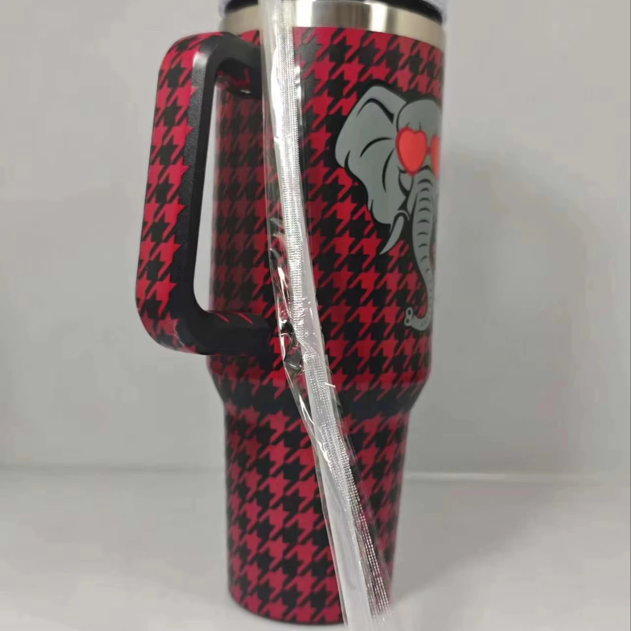 Car 40oz Large Capacity Stainless Steel Tiger Elephant Stripe Ice Bullion Cup Can Be Customized Logo