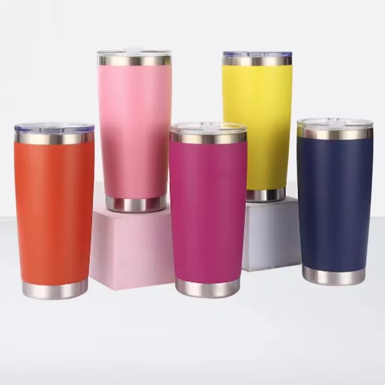 20oz Car Cup 304 Stainless Steel Big Mac Ice Bully Outdoor Portable Straw Cup