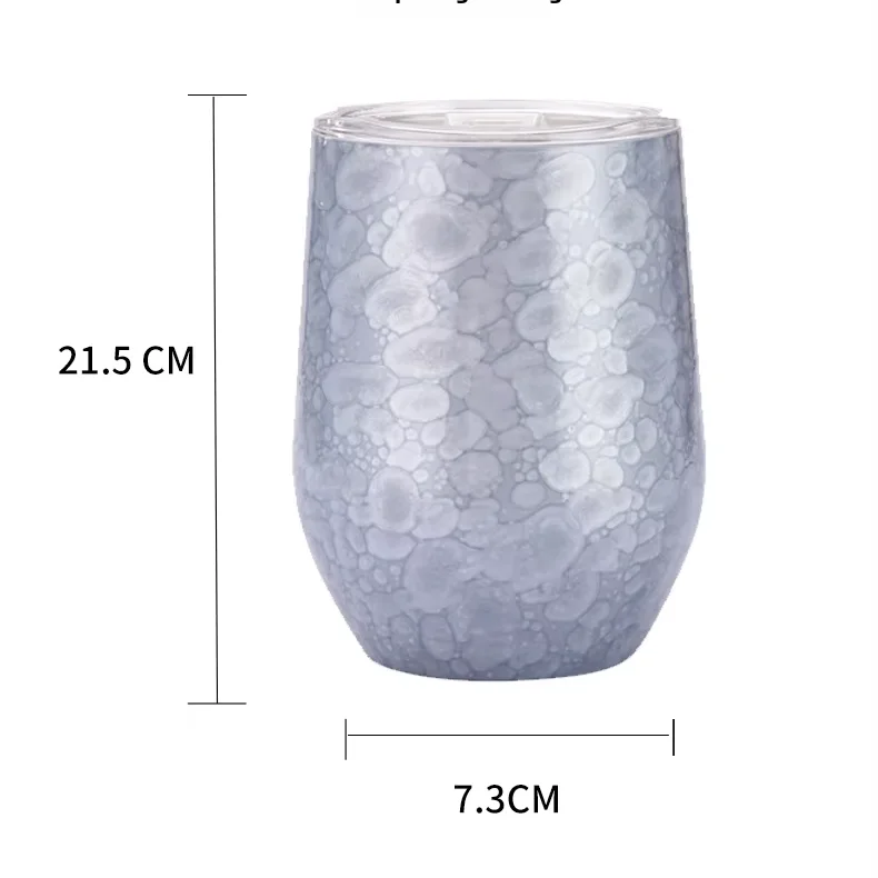 Mist Paint 304 Stainless Steel Eggshell Cup Outdoor Portable 12oz Thermos Cup