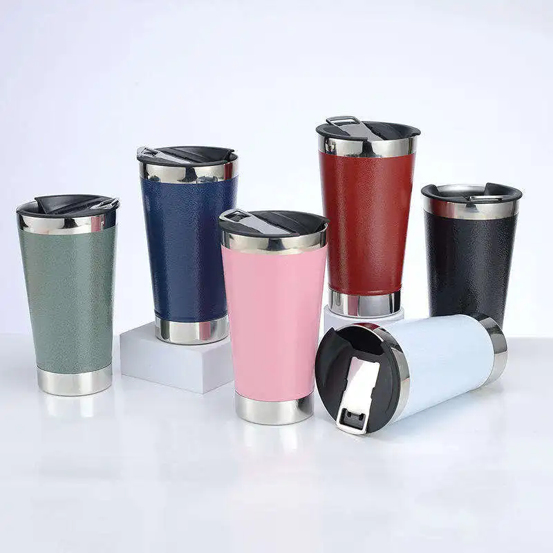 New 20 Oz Double Wall Thermal Cup Vacuum Insulation Tumbler Stainless Steel Beer Cup With Opener