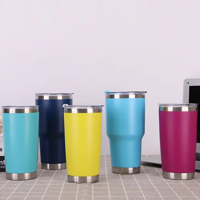 Wholesale 30oz Outdoor Double Wall Vacuum Insulated Matte Color Stainless Steel Tumbler 900ml Coffee Mug