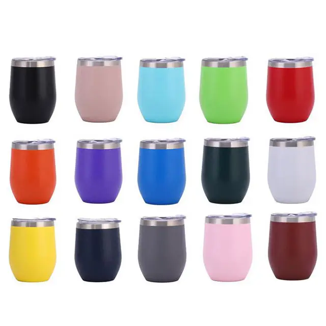 Wholesale 12oz Double Wall Insulated Stainless Steel Tumbler Custom Design Eco-friendly Mug For Coffee & Tea For Gifts