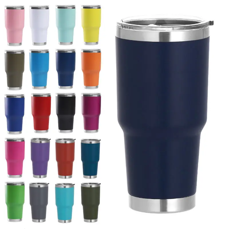 Oem 30oz Portable Travel Coffee Mugs Double-wall Vacuum Stainless Steel Tumbler Cups