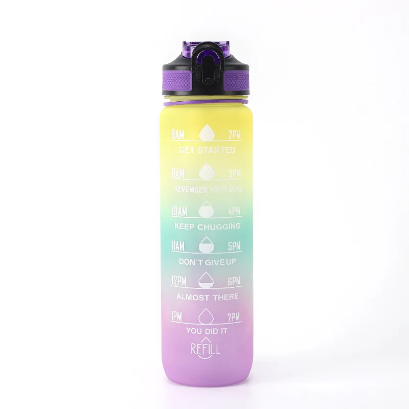 1000ml Fashion Shatterproof Plastic BPA Free Thermal Insulated vacuum flask Wholesale Bulk Hiking