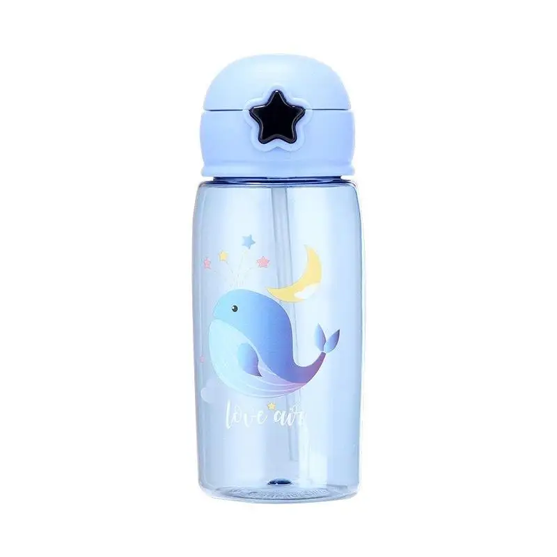 Children School Bpa Free Kids Drink School Plastic Water Bottle Cheap Children Plastic Water Bottle With Inside Straw