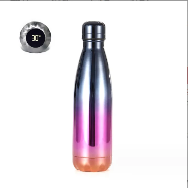 New Smart Thermos Cup Temperature Display Thermos Bottle 304 Stainless Steel Progressive Color Sports Gift Kettle Water Cup