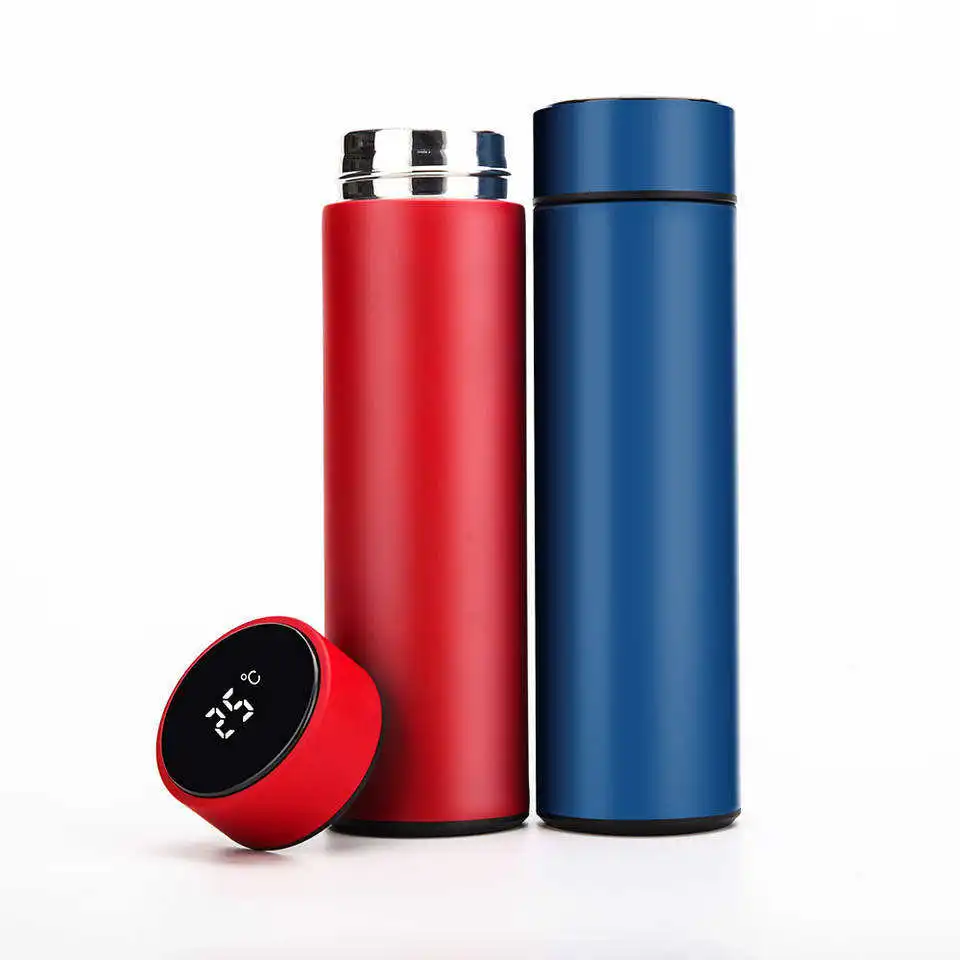 China High Grade Glass Led Termos Digitales Touch Screen Temperature Display Thermo Cup 304 Vacuum Flask Smart Water Bottle