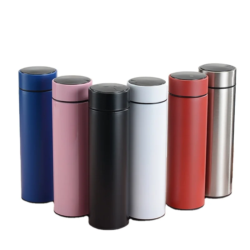 Wholesale Custom Logo Bpa Free Filter Hot Sublimation Reusable Temperature Insulated Stainless Steel Smart Thermal Water Bottle