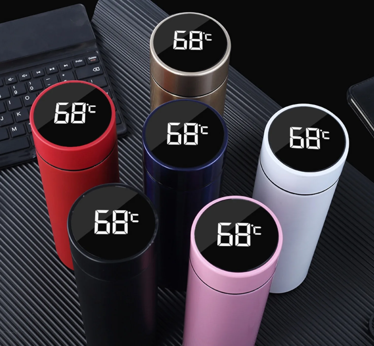 China Selection Ineedu Ineedu Special New Smart Water Bottle With Led Temperature Display Thermo Flask Bottle Tea Cup