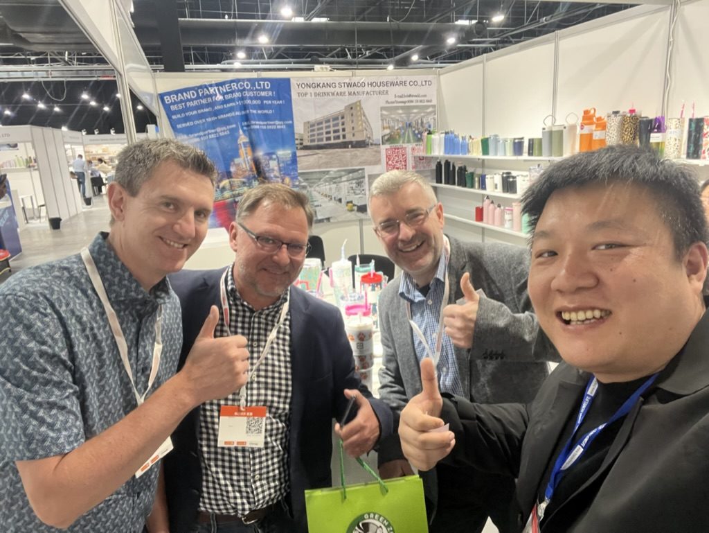 Buyers at the STWADD stand at the Warsaw trade show