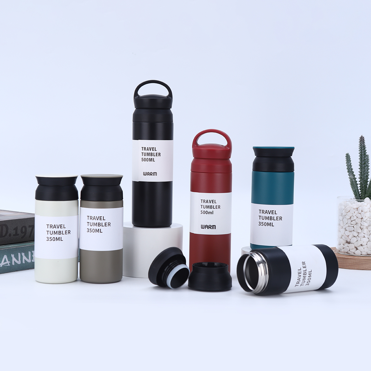 350ml / 500ml Element Vacuum Tumbler, Stainless Steel